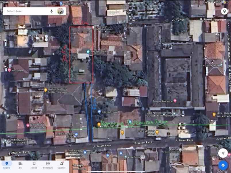 tanah di jalan salam kebun jeruk jakarta barat