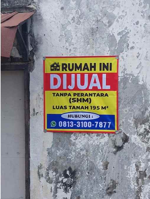 dijual murah rumah di pusat kota sidoarjo