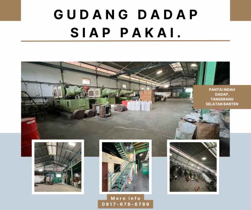 dijual ruko gudang kantor pantai dadap kosambi banten
