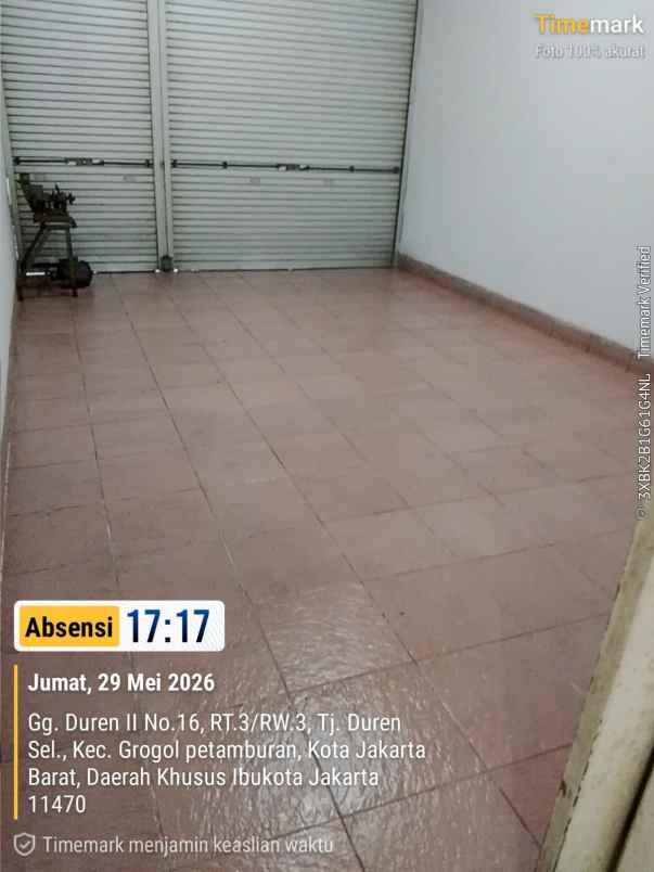 dijual ruko gudang kantor tanjung duren grogol