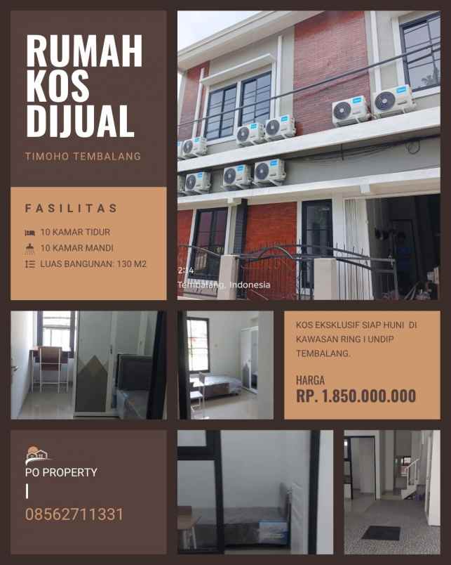 dijual ruko gudang kantor timoho tembalang