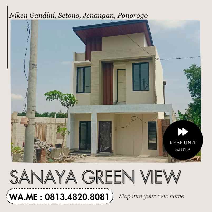 dijual rumah 2 lantai 3kamar tidur ponorogo