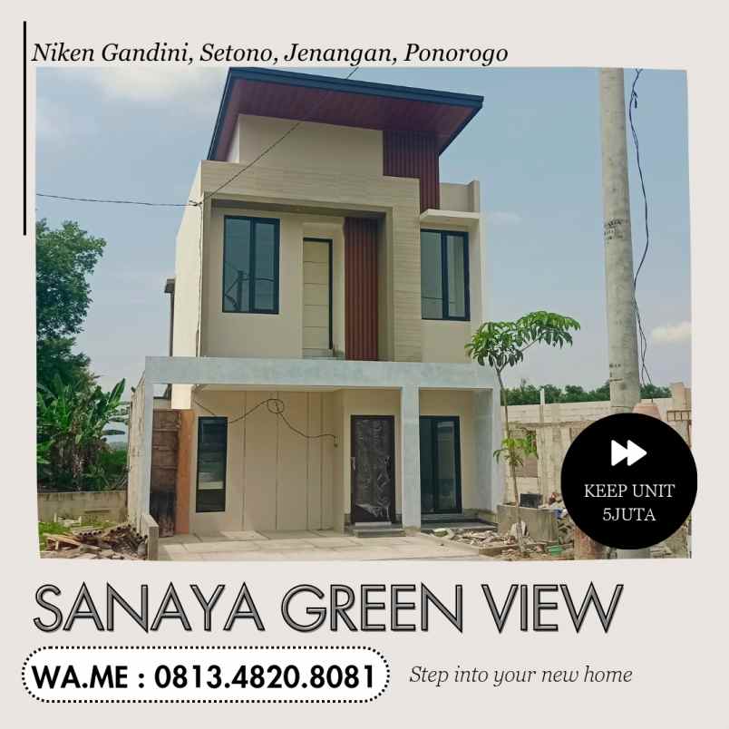 dijual rumah 2 lantai 3kamar tidur ponorogo