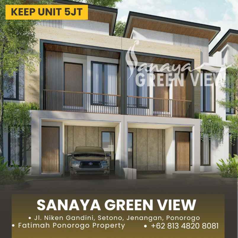 dijual rumah 2 lantai syariah ponorogo