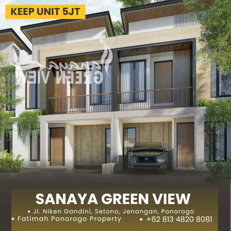 dijual rumah 2 lantai syariah ponorogo