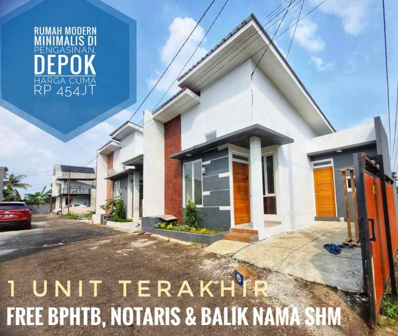 dijual rumah 2 lt di pengasinan sawangan depok