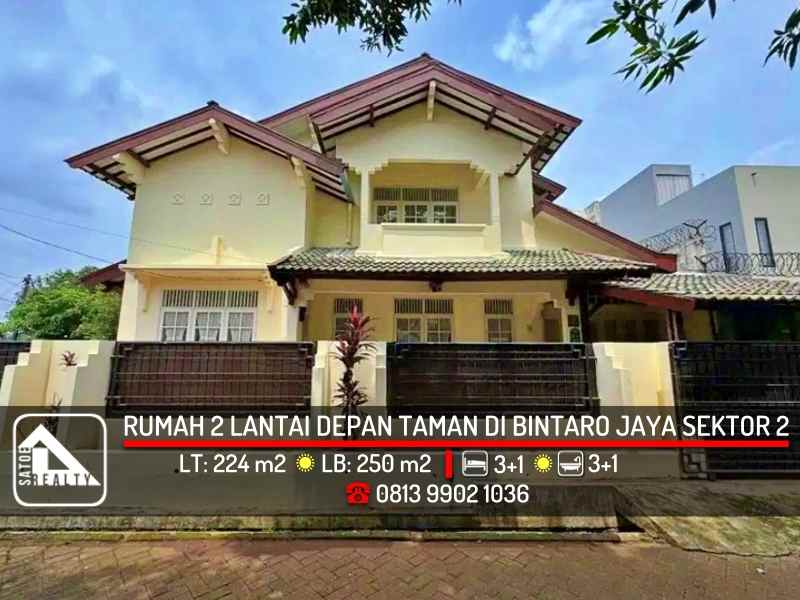 dijual rumah bintaro jaya sektor 2