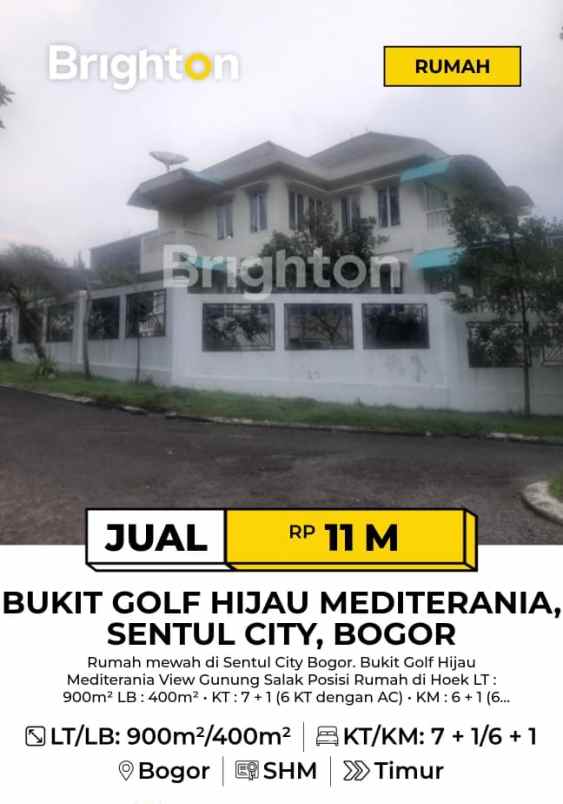 dijual rumah bukit golf mediterania