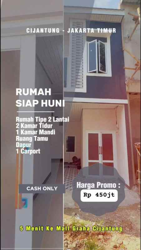 dijual rumah cijantung