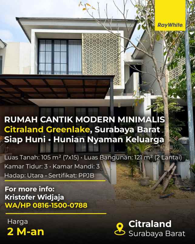 dijual rumah citraland greenlake