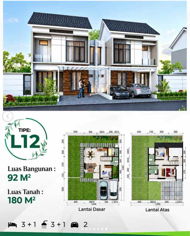 dijual rumah cluster shinano jgc