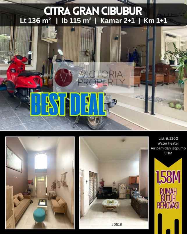 dijual rumah di citragran cibubur