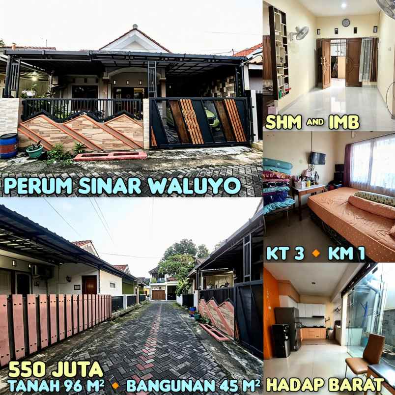 dijual rumah di perum sinar waluyo semarang
