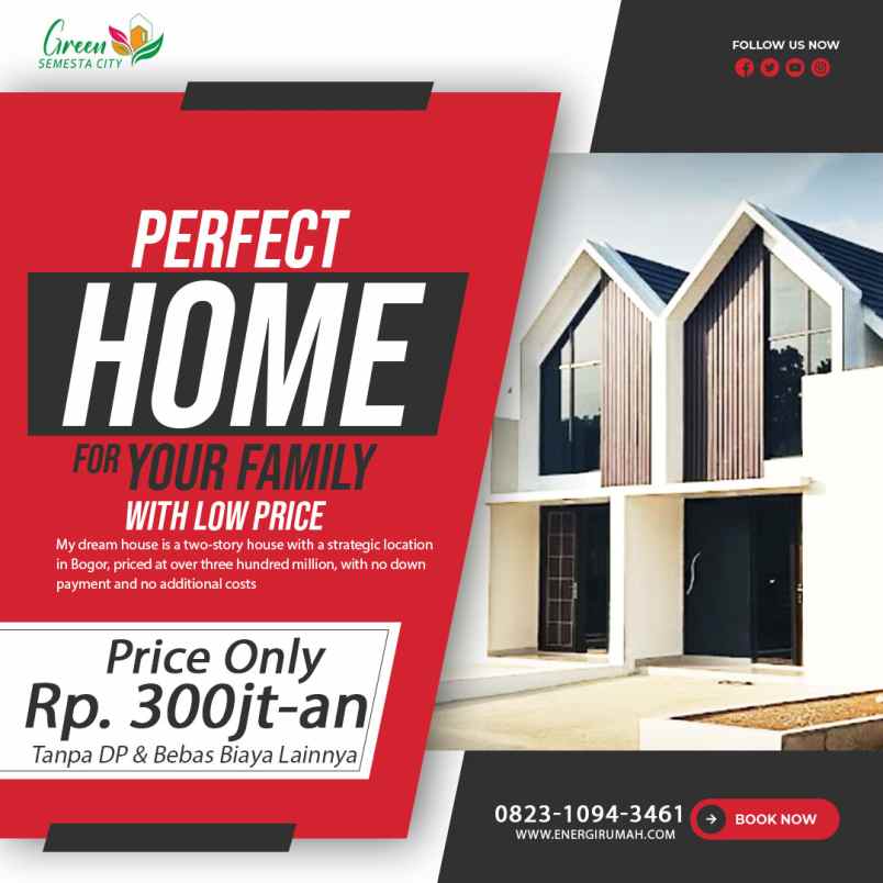 dijual rumah jalan raya tajur citeureup