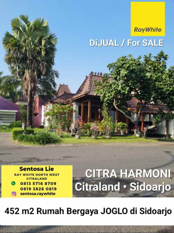 dijual rumah jalan raya trosobo