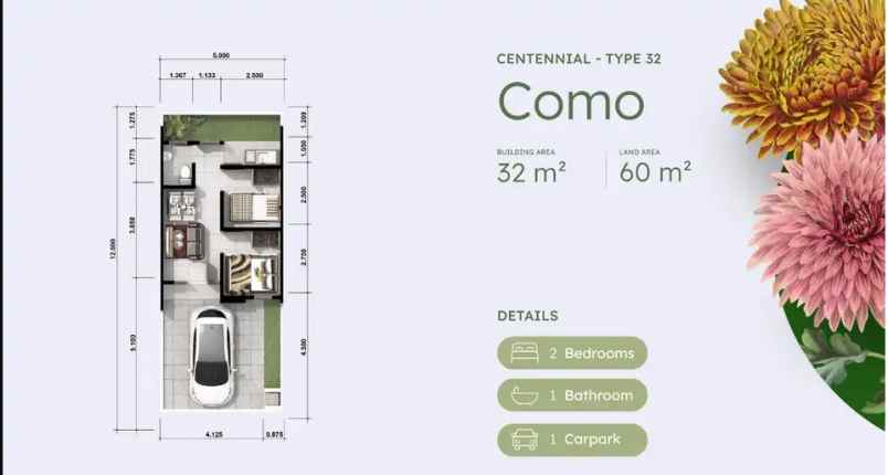 dijual rumah jl rawa kalong gunung