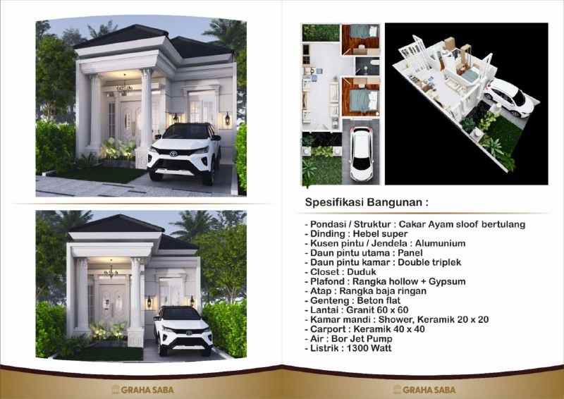 dijual rumah jl ray aporos serpong
