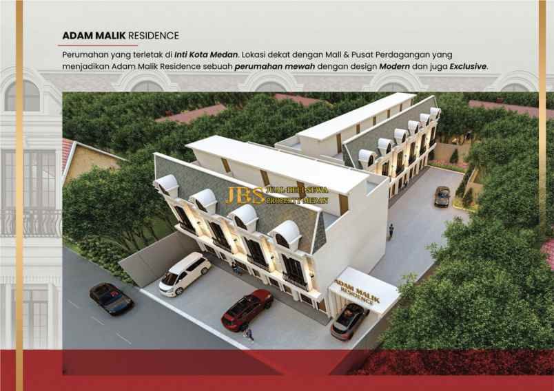 dijual rumah komplek adam malik