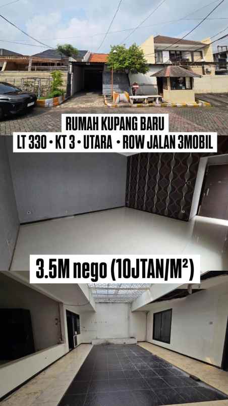 dijual rumah kupang baru