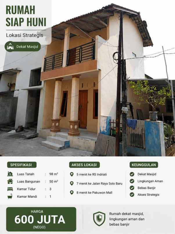 dijual rumah langenharjo