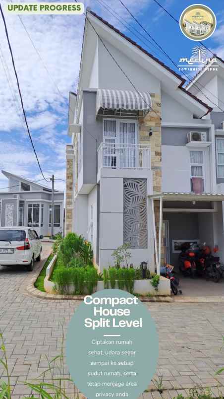 dijual rumah medina townhouse depok jl