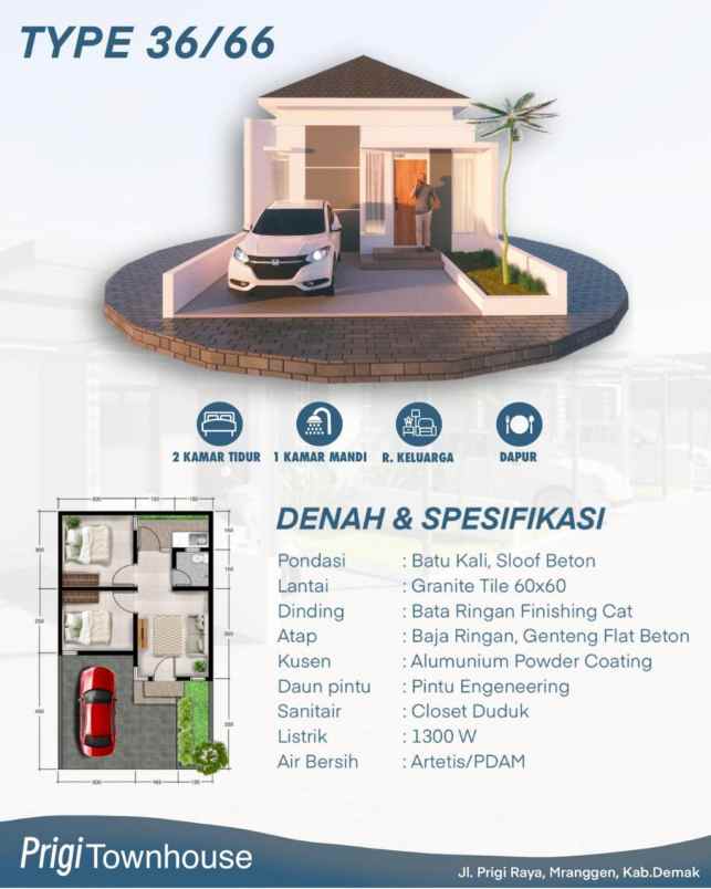 dijual rumah mranggen demak jawa tengah