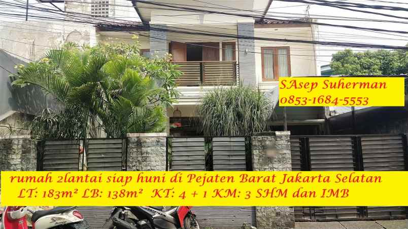 dijual rumah pejaten barat jakarta