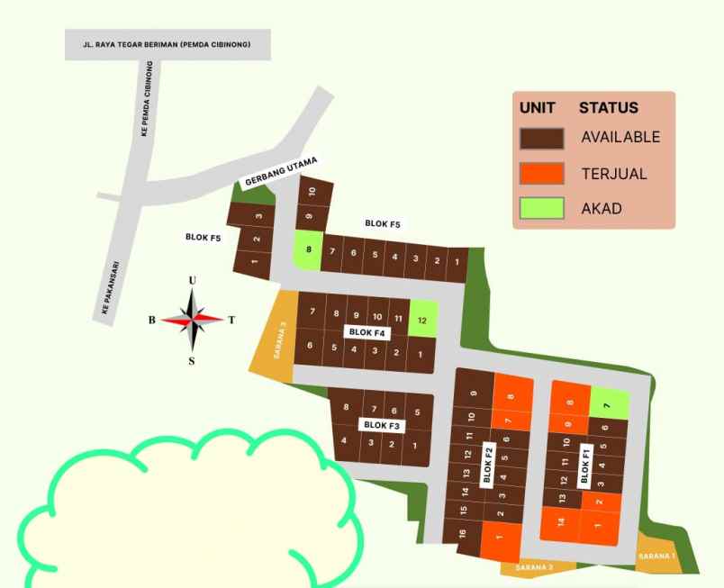 dijual rumah pekan sari cibinong bogor