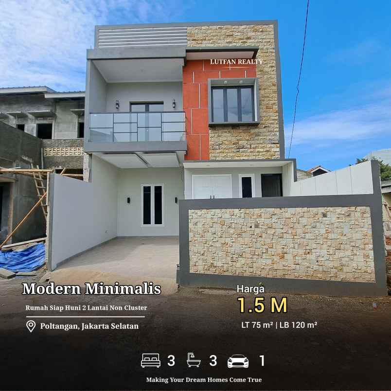 dijual rumah poltangan