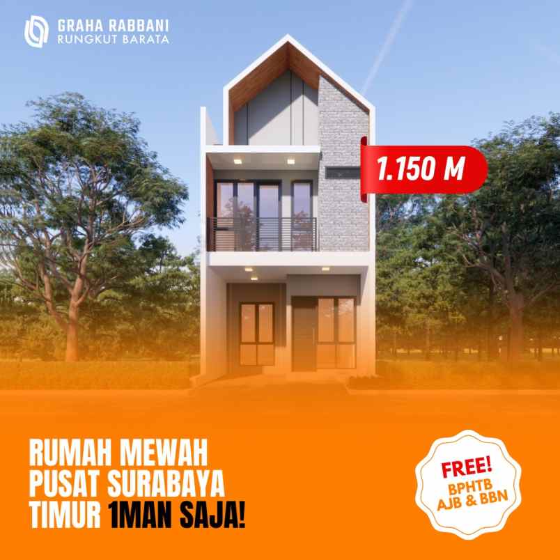 dijual rumah ready rungkut barata surabaya