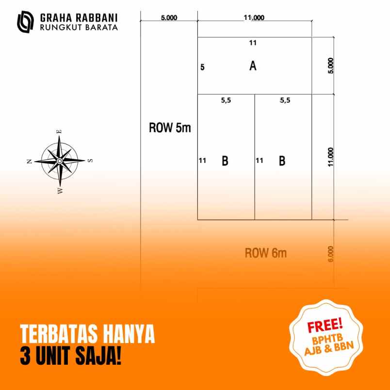 dijual rumah ready rungkut barata surabaya