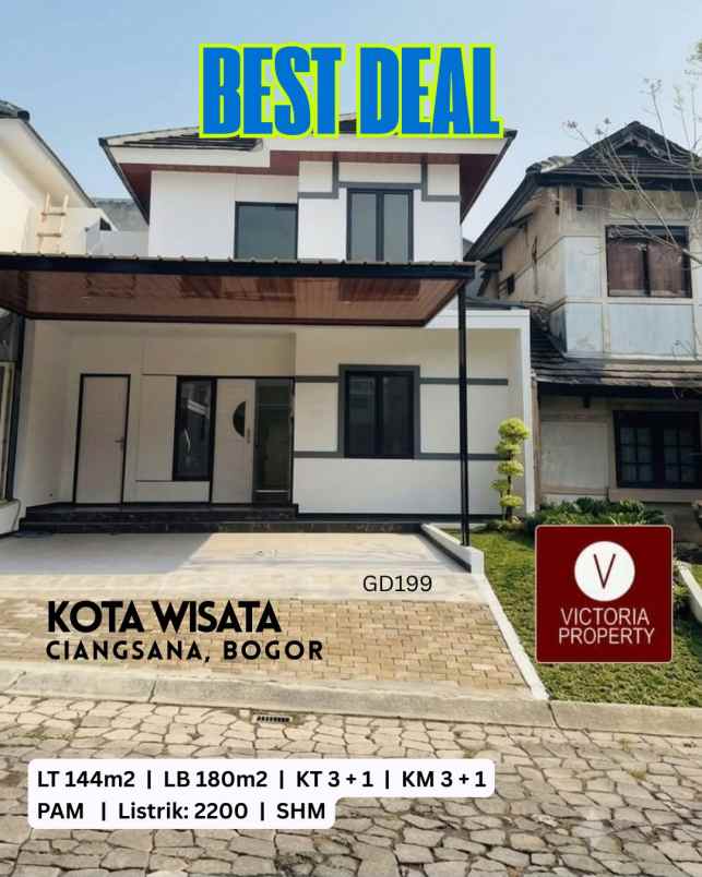 dijual rumah siap huni di kota wisata