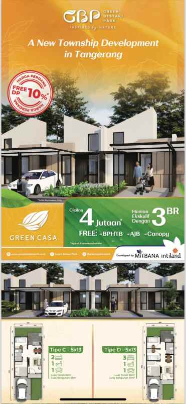 dijual rumah talaga bestari cluster