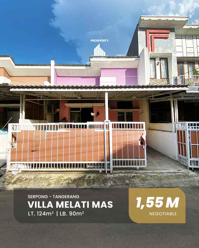 dijual rumah villa melati mas