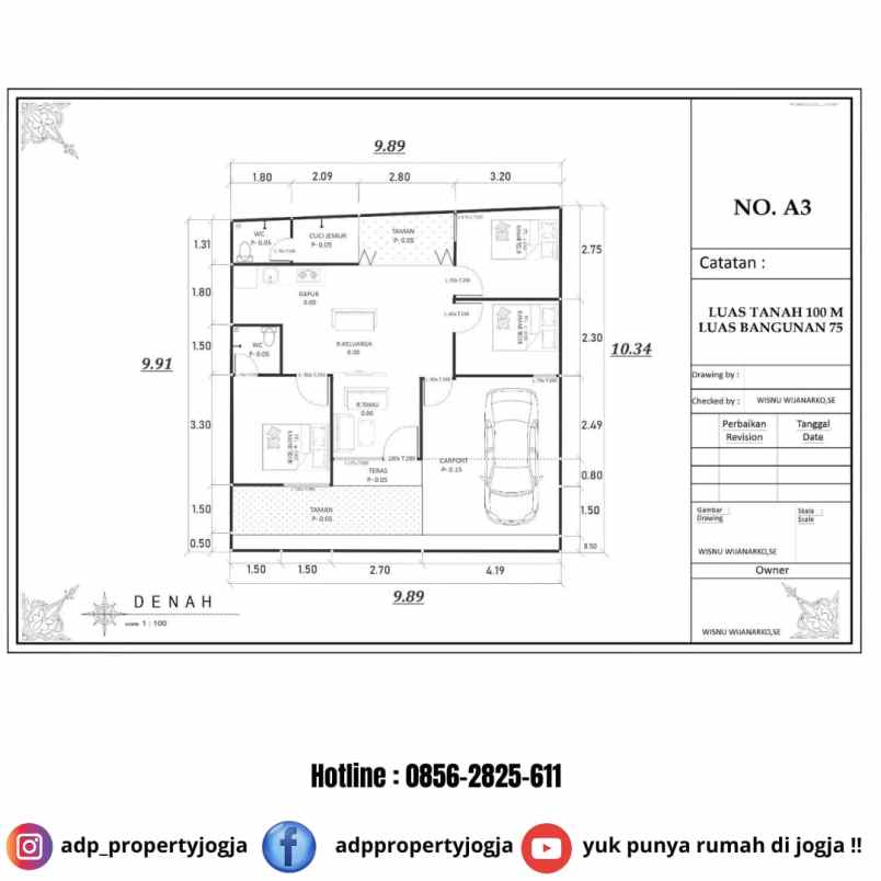 dijual rumah warak sumberadi mlati sleman