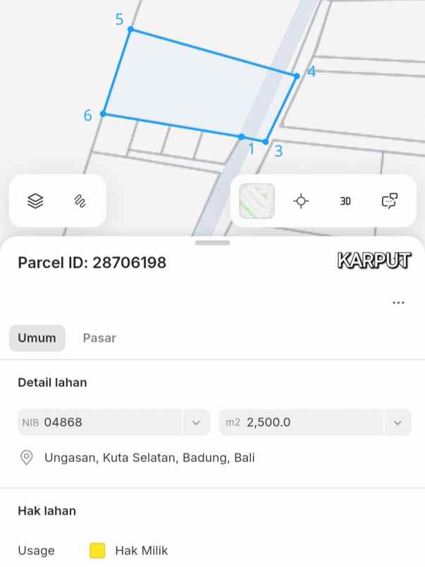 dijual tanah balangan