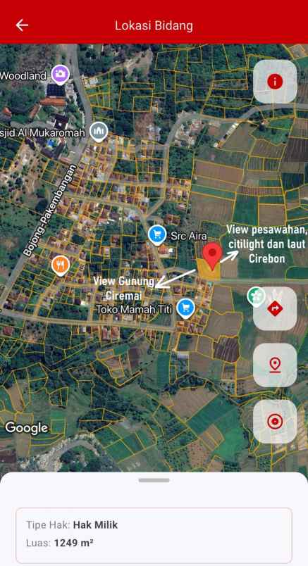 dijual tanah di setianegara