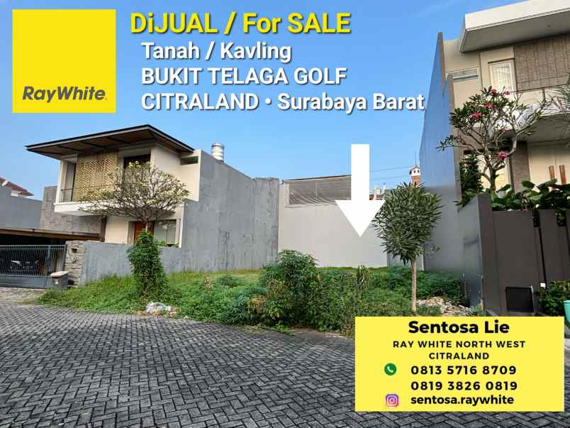dijual tanah jalan bukit telaga golf
