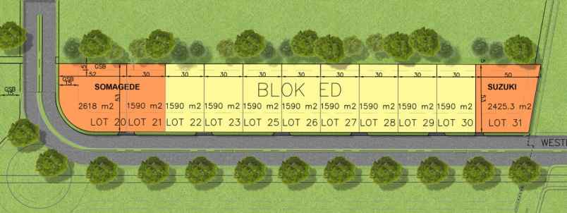 dijual tanah jl grand lake boulevard