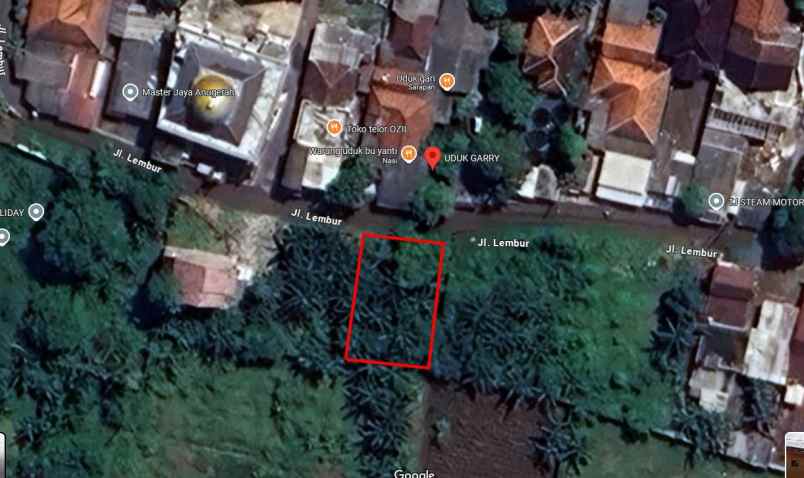 dijual tanah jl lembur kel jatirangga