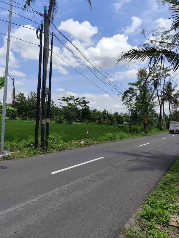 dijual tanah jl raya selomartani