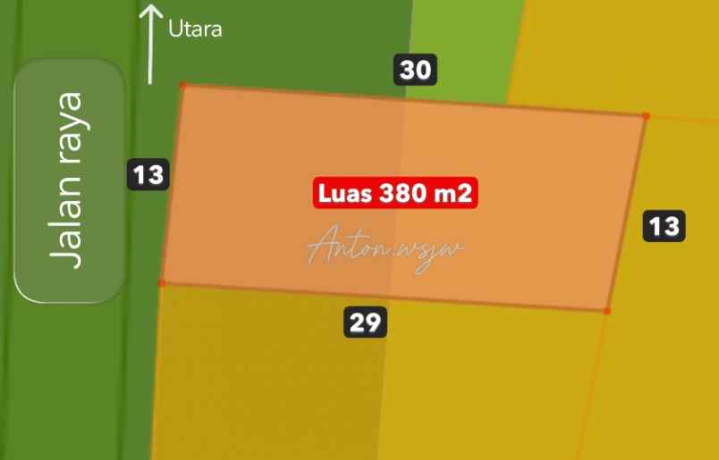 dijual tanah jl raya selomartani