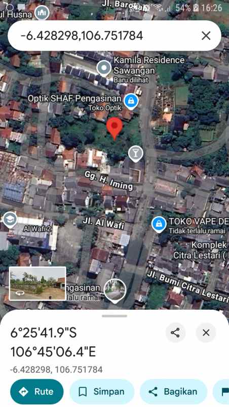 dijual tanah jln raya pangasinan