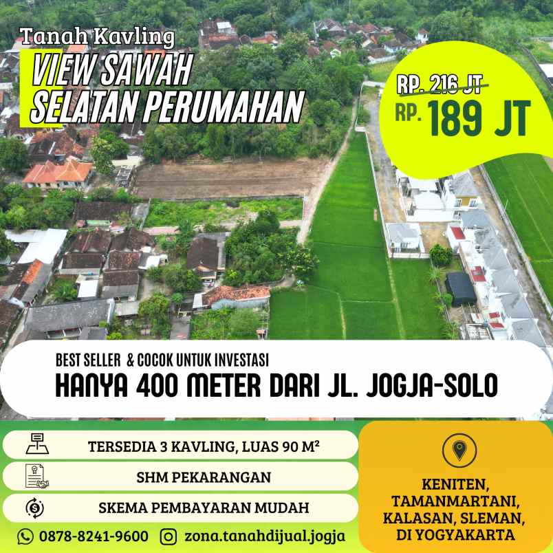 dijual tanah keniten tamanmartani