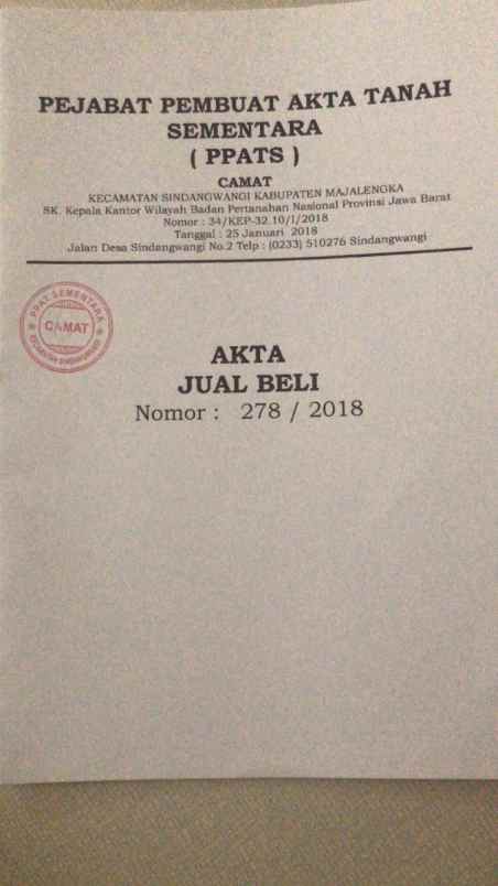 dijual tanah murah strategis