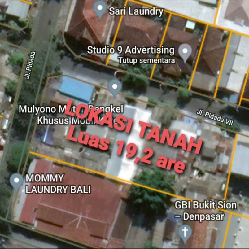 dijual tanah pidada gatsu barat