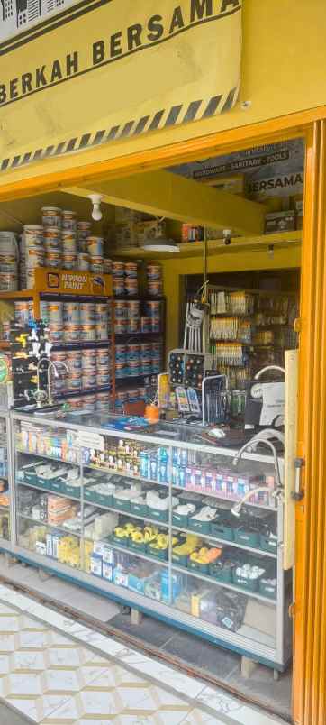 dijual toko bangunan beserta stok barang inventaris