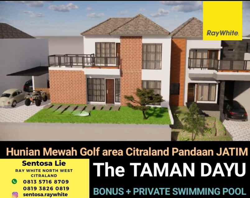 dijual villa jalan taman dayu