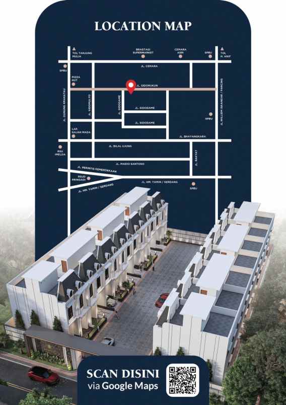 dijual villa krakatau townville jalan