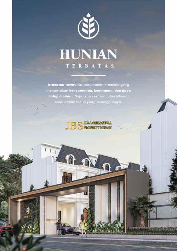 dijual villa krakatau townville jalan